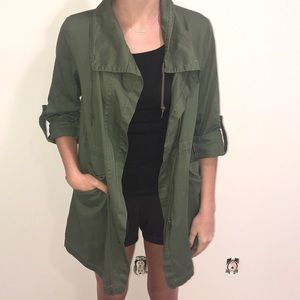 Green. Springtime coat